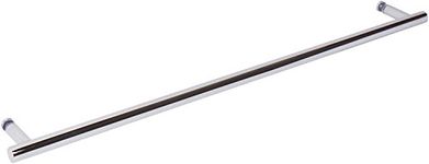 Rockwell 24" Ladder Type Single Side Towel Bar Towel Bar in Chrome Finish for Glass Shower Doors with 1/2 inch Hole Diameter 24 inches Apart