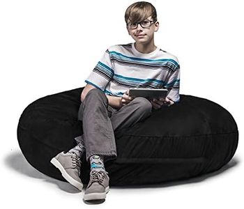 Jaxx 4 ft Cocoon Bean Bag Chair, Black