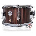 GRIFFIN Firecracker Snare Drum | Acoustic Popcorn 10" x 6" Poplar Mini Wood Shell & Black Hickory PVC | Concert Marching Percussion Musical Instrument with Deluxe Snare Throw Off, Drummers Key & Head