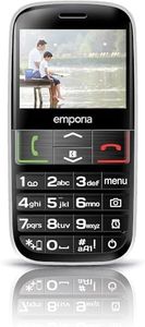 emporia Euphoria | Senior Mobile Phone | Button Mobile Phone Without Contract | Mobile Phone with Emergency Call Button | 2.3 Inch Display | Black