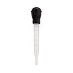 HIC Heat Resistant Turkey Baster Silicone Bulb, Black