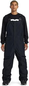DC Shoes Men's Shell Snowboard Bib Pants - Shadow Bib | Black, Medium