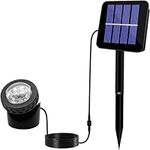 Outdoor Solar Pond Lights, Garden Solar Pond Spotlights Waterproof Underwater Light Adjustable Lighting Angel Solar Security Light for Outdoor Garden Fish Tank Pool Father's Day Gift (1 Lamp)