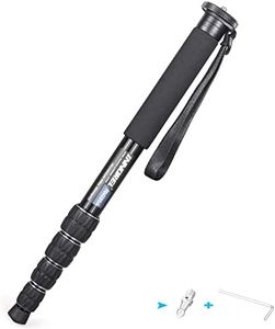 INNOREL RM285A Camera Monopod Professional Portable 5-Section Compact Travel Aluminum Alloy Monopod for Canon Nikon Sony DSLR Camera Video Camcorder DV Photography Bracket Load 22lbs/10kg