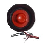 TECH MKS Car Central Locking 6 Tone Siren Alarm System |Universal Fit Siren for DC Power 12V DC Black | Adjustable Mounting Bracket