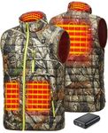 TIDEWE Men’s Lightweight Heated Vest with Battery Pack (Next Camo G2, Size XL)