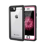 Lanhiem iPhone 6 / 6s Case, IP68 Waterproof Dustproof Shockproof Case with Built-in Screen Protector, Full Body Sealed Underwater Protective Cover for iPhone 6 and iPhone 6s (Pink)