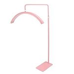 Beauty Floor Lamp, 24 Inch 36w LED Standing Lamps 3200k to 5600k Half Moon Lash Light Standing Lamp for Home Salon Spa Nail Art Eyebrow Tattoo Beauty Lashing Makeup Lamps Pink Moon Lamp (Us)