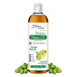 HillDews Neem Oil (200ml) Pure Natural Unrefined Cold Pressed For Skin and Hair - 200 ml