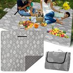 Picnic Blanket Waterproof 300x200 Outdoor Beach Blanket XXL Sand Free Beach Mat Camping Blanket Sandproof Outdoor Blanket Family Blanket Picnic Mat with Carrying HandlePicnic Blanket Washable