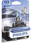 Philips WhiteVision ultra H3 car headlight bulb, single blister