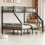 Mixcous Twin XL Over Queen Bunk Bed