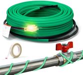 HEATIT 5FT Heat Tape for Water Pipes Roof and Gutters Heating Cable with 6ft Lighted Plug