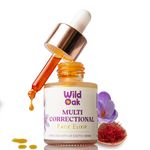 WildOak Kumkumadi Face Elixir | Pigmentation, Dark Circles & Anti Aging | Made Using 3000 Years Old Formulation, 8 Days Long Process | High Potent 75G Saffron/1Liter & 30 Exotic Herbs | 20ml