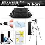 Accessory Starter Kit For The Nikon Coolpix B500, L330, L340, L310, L810 L820, L620, L830, L840 Digital Camera Includes Deluxe Carrying Case + 50 Tripod w/Case + Screen Protectors + Mini Tripod + More