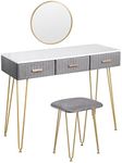 WOLTU Dressing Table with Mirror an