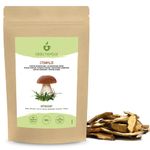 Dried Porcini Mushrooms (100g, 3.5oz), Boletus Edilus, Dried Mushrooms, Whole Porcini Mushrooms, 100% Natural and Pure, Vegan