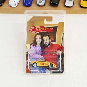 Drawelry Personalized Toy Car Packaging Picture for Family, Customized Picture with a Toy Car Style, Funny Gift for Husband Daddy, You Are a Great Dad, Transparent
