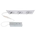 WAC Lighting, Lotos 2in LED 3-Light Square Adjustable Recessed Kit 3000K in White