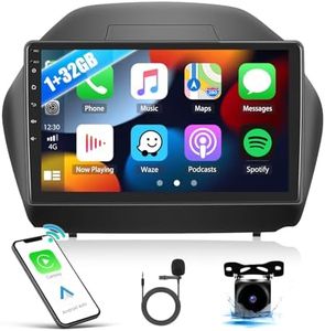 1+32GB Android Car Stereo Radio for Hyundai Tucson 2010-2015 with Wireless Carplay Android Auto Touch Screen Bluetooth Car Radio with GPS Navigation HiFi WiFi FM RDS Radio + AHD Backup Camera