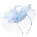 minkissy Fascinator Hat Tea Party Hat Fascinator Mesh Headband Women Fascinator for Wedding