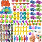 SDZHDMO 122Pcs Kids Party Bag Fillers for Kids,Assortment of Kid Party Favours Small Toy for Classroom Rewards Game Lucky Dip Prizes, Goody Bag Fillers, Pinata Stocking Fillers