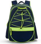Choco Mocha Kids Tennis Bag for Boys, Kids Tennis Backpack Racket Bag, junior tennis bag 16 Inch, Dark Blue