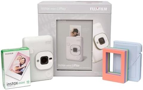 Fujifilm Instax Mini Liplay Hybrid Instant Camera Elite Box White, Compact