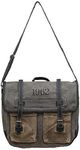 Vintage 1962 Upcycled Canvas and Genuine Leather Trim Crossbody Bag