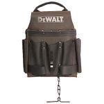 DEWALT Genuine Leather Tool Pouch, Electrician's Pouch for Tools, Hardware (DWST550114)