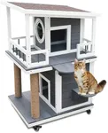 Rockever Outdoor Cat House, 2 Story