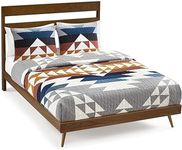Pendleton 29271 Explorer Quilt Set Soft Cotton Bed Cover Rustic Machine Washable Bedspread Luxury Coverlet Set Cozy Lightweight Quilt and Pillow Shams Set, Full/Queen, Grey