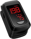 Pulse Oximeter Fingertip- Mini Oximeter Oxygen Saturation Monitor for SpO2/Heart Rate/PI, with Auto Graph Display/Alarm,FSA/HSA Eligible