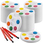 Mini Water Colour Paints Sets Kids - (Bulk Pack of 24) - 5 Watercolour Paints, Kids Paint Palette Tray and Paintbrush for Art Party Favours, Prizes, Party Bag Fillers for Kids, Paint Party Supplies