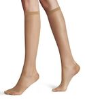 FALKE Women's Vitalize 20 DEN W Kh Sheer With Compression 1 Pair Knee-High Socks, Skin colour Powder 4069, 5.5-8
