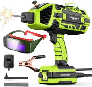 Portable Welding Machine,Faiuot 110V Handheld Welder with IGBT Inverter 6 Variable Current Adjustment, Portable ARC Welder Gun Fits for 3/32"-1/8" Wire rods Electric Stick Welder Machine Kit (Green)