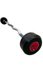 Konark Rubber Coated Fixed Weight Lifting Curling Gym Rod/Barbell 10KG Internal Dia 30MM