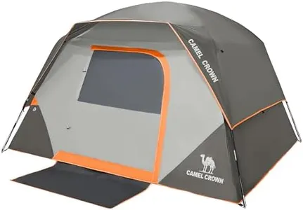 CAMEL CROWN Tents for Camping 4/8 Person Waterproof Quick Setup Folding Outdoor Backpacking Tents 4 People Family Hiking