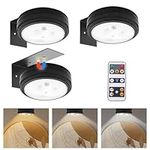 3Pcs Picture Light Battery Operated, Painting Light with 3 Lighting Modes, Remote Control, Dimmable Timer Art Display Light Perfect for Artwork, Picture Frame, and Wall Decor Lighting