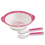 CELLO Kidzbee Cereal Bowl Pink Parade Melamine Bowl Set for Kids | BPA Free and Food-Grade Material | Attractive and Kidfriendly Designs | Break Resistant & Durable Set | Set of 3, Pink