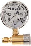 NorthStar Pressure Washer Pressure Gauge - 5000 PSI, 3/8in. Fitting