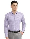 Van Heusen Men's Cotton Slim Fit Shirt (VHSFFSLB363431_Purple 44)