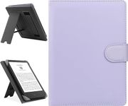 HoYiXi Universal Case Compatible with 6.8" Kindle Paperwhite/6" All-new Kindle 2022&2019/Kobo Clara HD/Kobo Clara 2E Leather Stand Cover for 6-6.8'' PocketBook/Tolino/Sony E-Book Reader,Purple