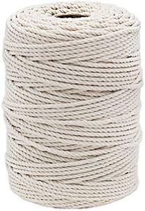 Tenn Well 3MM Natural Cotton Twine, 328 Feet Bakers Twine Food Safe Cooking String for Trussing Chicken, Tying up Meat, DIY Crafts and Macrame Projects