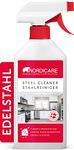 Nordicare Stainless Steel Cleaner and Polish Spray - Steel Cleanser for Fridges Stove Oven Sink - Removes Fingerprints, Water Marks, Residue And Grease From Appliances - Made in Denmark (500ml)