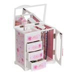 Mele & Co. Hyacinth Ballerina Music Jewelry Box for Girls, Necklace and Earring Organizer