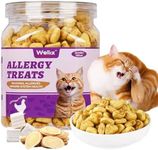 Wellix 13.5oz Cat Treats for Allergy Relief - Support Seasonal Allergies Immune System - Health Cat Treats for Indoor Cats Training Biscuits - Chicken Flavor Crunchy Kitten Snacks