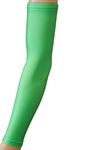 SportsFarm New! - Solid Color Moisture Wicking Compression Arm Sleeve (Lime Green, Adult Medium)