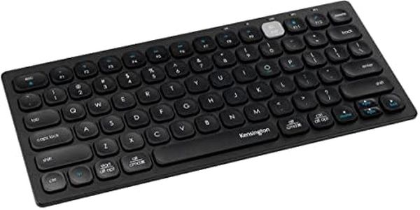 Kensington K75502FR Mini Clavier AZERTY sans Fil Compact Multi-appareil avec Double Connectivité Bluetooth ou USB 3.0, Compatible avec Windows, Mac, iOs et ChromeOS