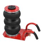 Air Jack,6600lbs Capacity,Pneumatic Jack 5.5"-17.7" Height,Heavy Duty Pneumatic Jack Quick Lift 3T,3-5 s Fast Lifting Pneumatic Jack,Triple Bag, for Garage Car Lifting Repair